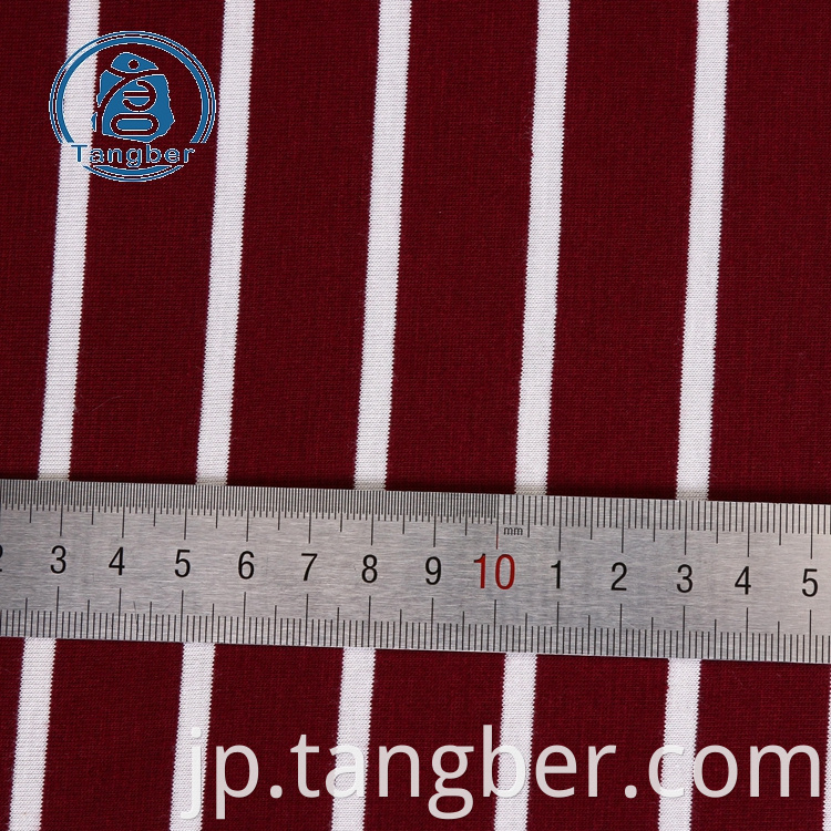 striped jersey knit fabric